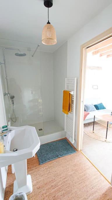 Longere Tinyhouse Avec Son Jardin-Foret Saint-Just  Exteriér fotografie